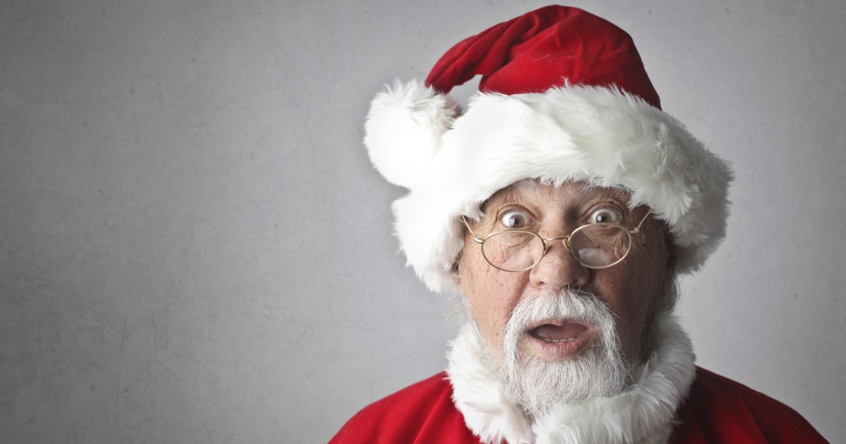 Bah humbug on end-of-the-year gift giving… Surprised Santa Claus