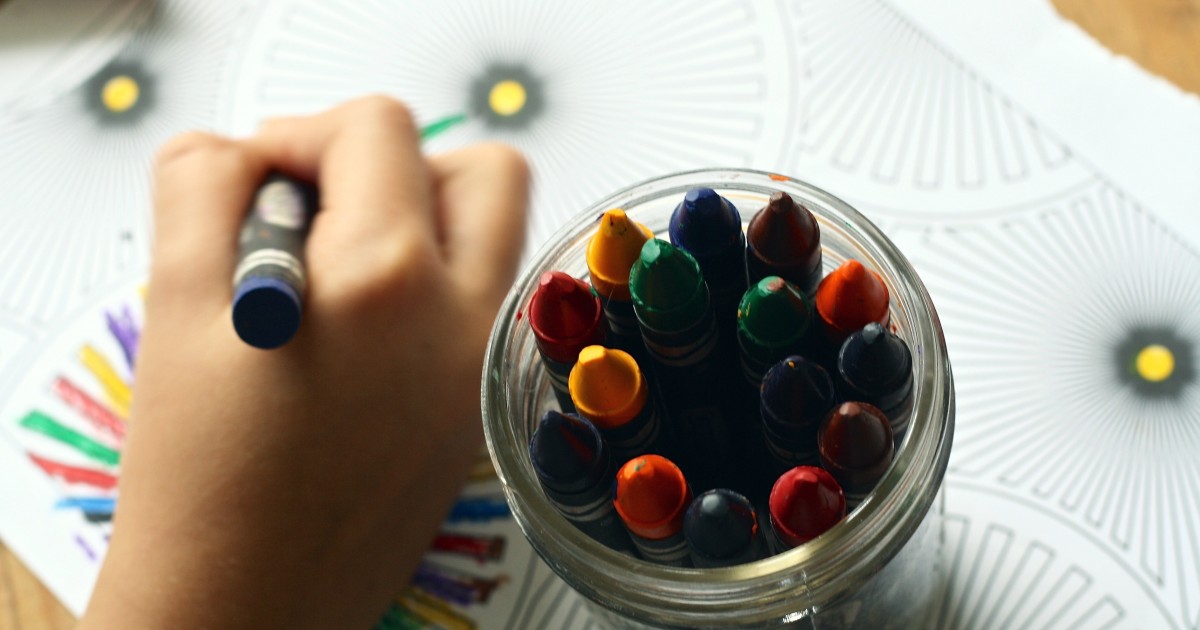 Informed Consent and Acknowledgement of Risk Child coloring with crayons